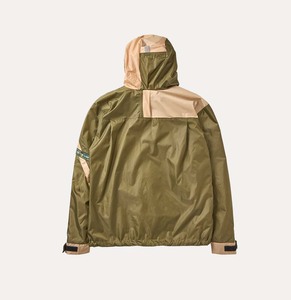 Men's Color Blocking Hooded Racer Jacket Quarter Zip Windproof Street Style Front Pocket Polyester Autumn Wear - Product Image 2