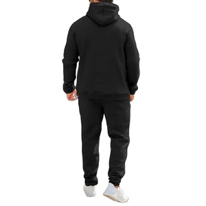 Sudadera con capucha para hombre, conjunto de chándal, sudaderas deportivas de Color sólido, pantalones de chándal para correr, Fitness, maternidad, ropa deportiva de invierno - Product Image 2