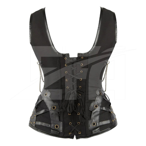 ชุดคอร์เซ็ทสีดำเซ็กซี่สำหรับผู้หญิง ชุดกระชับสัดส่วนแบบคอร์เซ็ทสำหรับผู้ใหญ่ คอร์เซ็ทกระชับเอวใต้หน้าอก คอร์เซ็ทกระชับสัดส่วนรัดรูป สำหรับผู้หญิง - Product Image 4