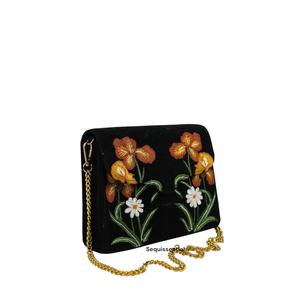 กระเป๋าคลัทช์งานฝีมือดีไซน์ใหม่ทันสมัยประดับลูกปัดและเลื่อมแบบเปิดปิดสำหรับผู้หญิง มีจำหน่ายในราคาขายส่ง ส่งออกจากอินเดีย - Product Image 1