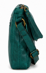 Bolso Bandolera Gravs Hecho a Mano de Cuero Genuino Estilo Bohemio Vintage para Mujer, Moda Primavera, Correa Ajustable, Cierre de Cremallera - Product Image 3