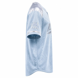 Maillot de baseball en maille polyester premium, uni, pour softball, vente en gros, faible MOQ, marque privée, entièrement boutonné - Product Image 5