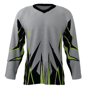 Maillot de hockey sur glace personnalisé tendance pour homme, style préppy, 100 % polyester, manches courtes, streetwear sportif 3D, vente chaude - Product Image 1