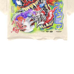 เสื้อยืดโอเวอร์ไซส์ผู้ชายลายกราฟฟิตีสไปเดอร์แมน สไตล์สตรีท แขนสั้น คอกลม ผ้าคอตตอนเจอร์ซีย์ ทรงพอดีตัว - Product Image 4