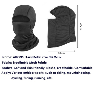 Balaclava respirante à un trou avec logo personnalisé, design multicolore de haute qualité, en polaire, pour l'hiver, en vente - Product Image 5