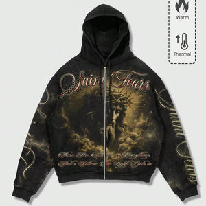 Mens oversized <b>hoodie</b> street style heavy weight casual gym pullover <b>hoodie</b> modern urban winter wear essential - Product Image 1