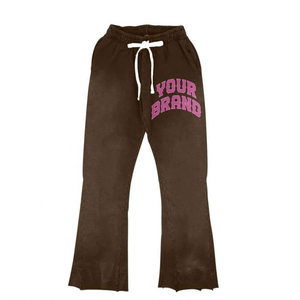 Sweat à capuche zippé style streetwear personnalisé, avec broderie et patchwork, imprimé, respirant, délavé à l'acide - Product Image 3