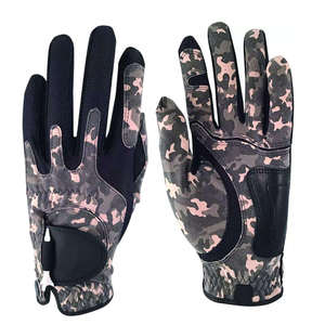 Gants de golf en peau de mouton de qualité supérieure avec logo personnalisé, protection UV, respirants, sangle de poignet réglable, poignées antidérapantes, pour hommes, sport - Product Image 1