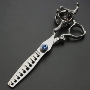 Ciseaux de coiffure professionnels Harbor Industry Dragon Handle pour droitiers, 28 dents, en acier inoxydable, lame tranchante 6.5 - Product Image 2