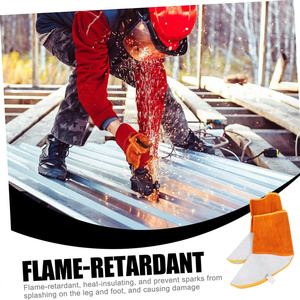 Ropa de Trabajo de Cuero Vacuno de Primera Calidad, Resistente al Fuego, Resistente a la Abrasión, Ropa de Seguridad - Product Image 4