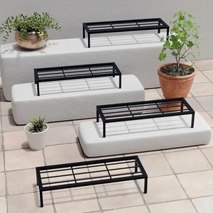 Jardinière surélevée de qualité supérieure pour l'extérieur, lit de jardin surélevé en bois et métal, durable, pour plantes aromatiques, légumes et fleurs, pour patio - Product Image 2