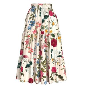 Womens A-Line Cargo <b>Long</b> Flared <b>Skirt</b> Floral Printed Western <b>Summer</b> Wear Lightweight Soft Fabric Casual & Festive Maxi <b>Skirt</b> - Product Image 3