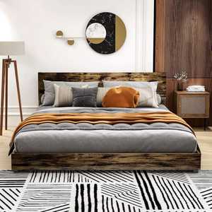 Base de Cama King-Size de Pino con Diseño Tradicional y Duradero de Madera Maciza TNT, Cabecero con Almacenamiento de Cuatro Compartimentos, Fácil Montaje, Sin Ruido - Product Image 2