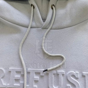 เสื้อฮู้ดดี้ผู้ชายปักโลโก้ตามสั่ง ผ้าฟลีซคอตตอน 100% สไตล์สตรีทแวร์ สำหรับผู้ใหญ่ ใส่ได้ในฤดูหนาว - Product Image 2