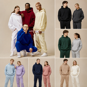 Conjunto de Sudadera con Capucha y Pantalón de Chándal de Algodón Unisex, Estilo Urbano Moderno de Invierno de EE. UU., Lote de Excedentes de Bangladesh, Venta al por Mayor de Chándales para Hombre - Product Image 6