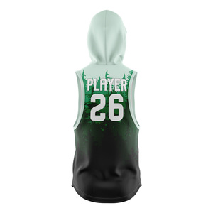Camiseta de Fútbol Americano 7 contra 7 Personalizada con Capucha, Sin Mangas, Sublimada, con Nombre del Jugador, Absorbente de Humedad, Unisex para Adultos - Product Image 3