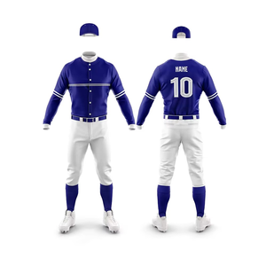 Custom Made Anti-Bacterial 100% Polyester <b>Baseball</b> Uniform for Men Designed in Pakistan Front Logo for Training Matches Team - Product Image 5