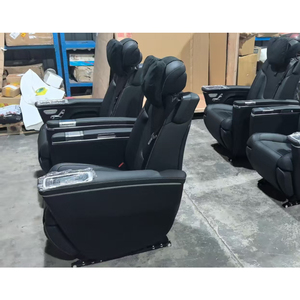 Asientos de Cuero Modificados de Lujo para <span class=keywords><strong>Mercedes</strong></span> <span class=keywords><strong>Sprinter</strong></span> <span class=keywords><strong>Vito</strong></span> Clase V W447 con Mesa Oculta, Interior Original V250 V300, Asientos Traseros - Product Image 4