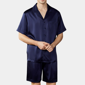 2026 New Hot Sale <b>Men's</b> Breathable Silk Satin Robes Home Wear Sleepwear <b>Pajama</b> <b>Set</b> Short <b>Pajamas</b> Clothes - Product Image 2