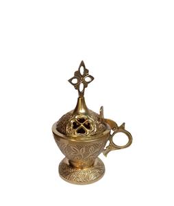 Brûleur d'encens Bakhoor en aluminium Joyful avec encens indien, design durable, parfum agréable et durable qui envole les esprits - Product Image 1