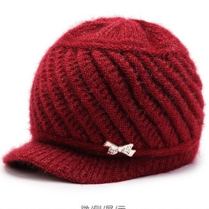Knit Visor Beanie Beret Wool Snow Ski <b>Caps</b> Classic Winter Warm <b>Hat</b> - Product Image 2