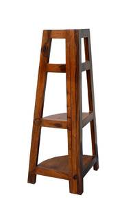 Étagère d'angle en bois de sheesham massif pour salon |   Étagère sur pied |   Étagères en bois à 3 niveaux pour chambre à coucher - Product Image 2