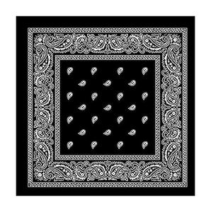 Pañuelo Multiusos de Algodón Satinado con Diseño Paisley, Suave al Tacto, Transpirable, para la Cabeza, Muñeca, Cara, para Hombres y Mujeres - Product Image 3