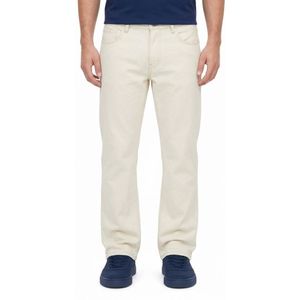 High Quality <b>White</b> Denim Pants Clean Five Pocket Twill Cotton Fabric Full Length Durable Wholesale Relaxed <b>Mens</b> <b>Trousers</b> - Product Image 2