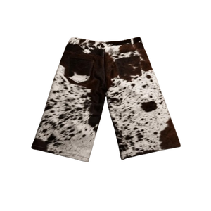 <b>Men</b> Cowhide <b>Leather</b> <b>Shorts</b> Premium Genuine Hide Casual Designer Fashion Streetwear Durable Custom Fit Summer Apparel Pro - Product Image 1