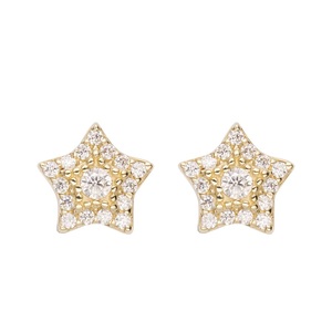 <b>Mens</b> Star Stud <b>Earrings</b> 925 <b>Silver</b> Moissanite Diamond Star <b>Earrings</b> Round Cut Sparkle Gold Tone Casual Gift Jewelry For <b>Men</b> Sets - Product Image 6