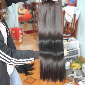 Fournisseur Vietnamien en Gros Marque VNHL Cheveux Remy 100g Lisses de Donneur Trame Simple et Cheveux en Vrac Couleur Naturelle Pointes Uniformes - Product Image 2