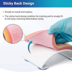 Kit de Práctica de Sutura Manual Reutilizable de 33 Piezas para Estudiantes de Medicina con Almohadillas de Silicona Pre-cortadas y Curvadas, Herramientas Quirúrgicas e Hilos - Product Image 3