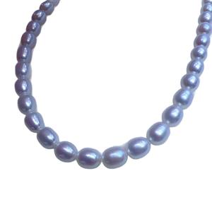 Collier minimaliste Aurora en perles d'eau douce naturelles de 5-6 mm, blanc frais, brillant, chic, chaîne de riz, Zhuji, sans noyau, pour lesbiennes - Product Image 5