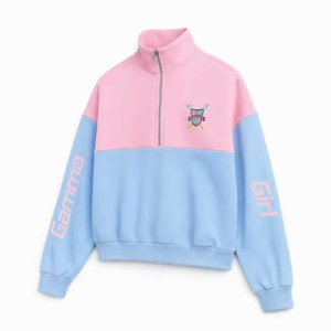 Gamma Phi Delta <b>Quarter</b> <b>Zip</b> Pullover <b>Women's</b> Short <b>Zip</b> Jumper Casual Mock Neck <b>Sweatshirt</b> Stand Collar <b>Zip</b> Up Pullover - Product Image 4