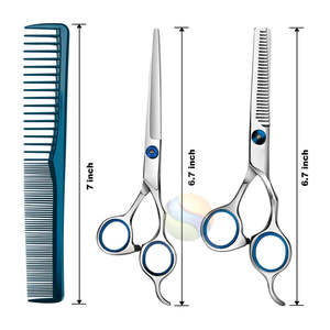 Ciseaux de coiffure professionnels en acier inoxydable J2 de qualité supérieure, ultra-affûtés, pour salon, en acier J2 - Product Image 5