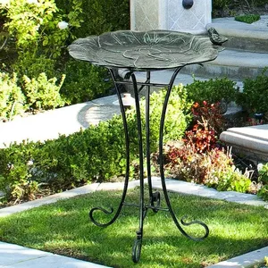 Baño para Pájaros de Aluminio Hecho a Mano y Ecológico para Exteriores, para Atraer la Vida Silvestre del Patio Trasero y Aves Pequeñas a tu Jardín - Product Image 4