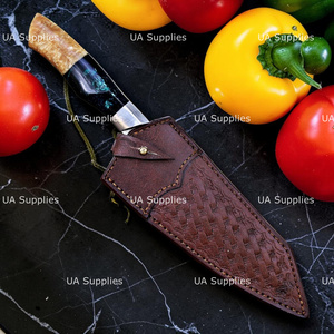 Cuchillo de Chef de Cobre Damasco Hecho a Mano, Cuchillo de Cocina Forjado de Alta Calidad, Cuchillo Profesional para Cocinar, Mango Personalizado, Marca Privada - Product Image 6