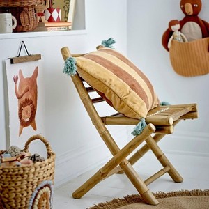 Chaise pliante en bambou pour enfants, taille mini, structure solide naturelle, légère et durable, pour intérieur et extérieur, mobilier artisanal - Product Image 6