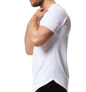 T-shirts pour hommes personnalisés à étiquette privée, design ajusté et compressif pour la musculation et le fitness, vêtements de sport pour hommes - Product Image 3