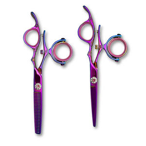 Tijeras de Peluquería Profesionales OEM de 6 Pulgadas, Tijeras de Acero Inoxidable para Cortar el Cabello, Doble Articulación Giratoria, Rectas, Afiladas, para Diestros, para Salón - Product Image 6