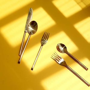 Brass Spoon Sustainable Brass Cutlery Spoon <b>Sets</b> Best Quality Handicrafts 4 <b>Pieces</b> Cutlery <b>sets</b> best price - Product Image 5