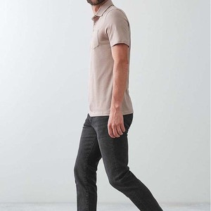 Camiseta de Golf Personalizada de Alta Calidad, 100% Poliéster, Tejido Liso, para Hombre, Manga Corta, Cuello Camisero, Transpirable, con Bolsillo - Product Image 4