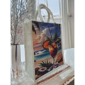 Bolsa de Lona de Algodón Estampada - Duradera, Ligera, Ecológica, de un Solo Nivel, Capacidad de 4-5L, Plegable para Almacenamiento en Armarios de Dormitorio - Product Image 3