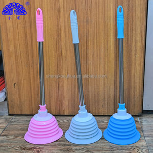 Set di stantuffo per WC ad alta pressione con manico lungo per scarico e scopa per bagno - Product Image 6