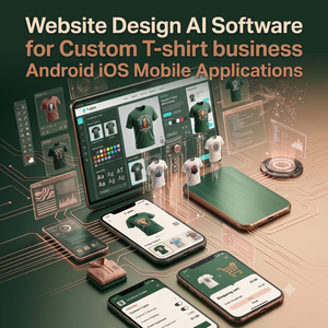 Logiciel d'IA pour la conception de sites web pour les entreprises de t-shirts personnalisés, applications mobiles Android iOS, plugin WordPress Shopify, logiciel CRM IA - Product Image 1