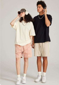 เสื้อยืดอเมริกันสตรีทแวร์ 260 กรัม ผ้าฝ้ายแท้ ทรงหลวม โอเวอร์ไซส์ แขนสั้น ระบายอากาศ ป้องกันรังสียูวี สำหรับผู้ชาย - Product Image 3
