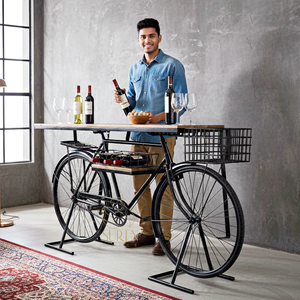 Unique Style Self Display Unit for Hotels Farmhouses Unique Bicycle Drawer Design <b>Metal</b> <b>Material</b> for Living Room Use - Product Image 1