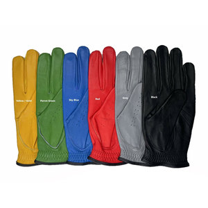 Elevate Your Golf <b>Game</b> With Men's Colored Cabretta Leather Golf Gloves Left Hand Unmatched Grip Comfort And Style - Product Image 1