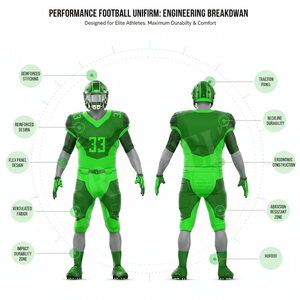 Men's American Football Uniform Set Breathable Compression Jersey Pants Training Game Wear <b>Athletic</b> Fit Custom Printed Uniforms - Product Image 2