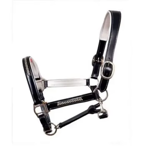 Cabestro Anatómico para Caballo de Cuero de Alta Calidad con Costuras Decorativas y Diseño en Relieve, Hebillas de Acero Inoxidable, Equipo Ecuestre Premium - Product Image 3